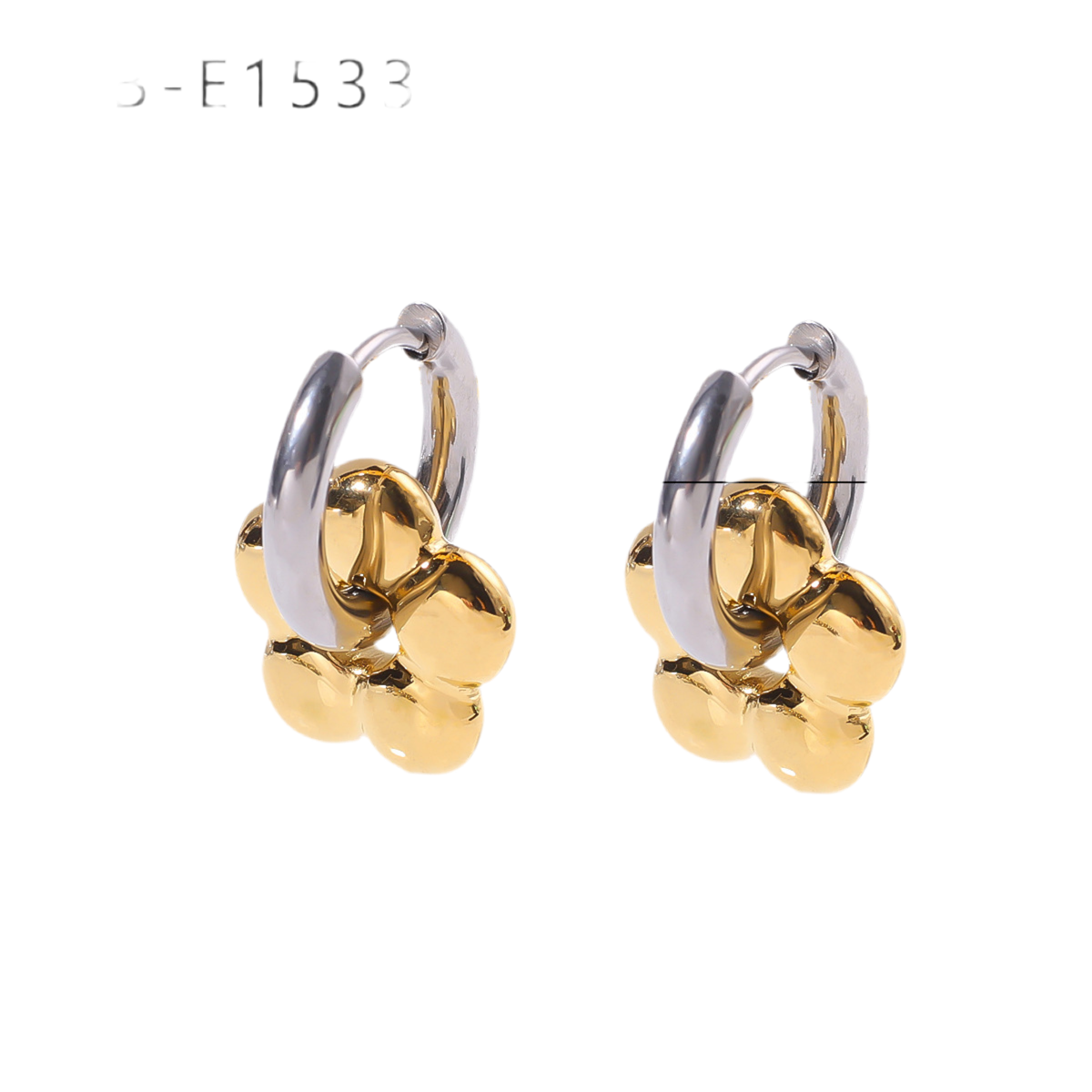 HOOPS FLOR BICOLOR AC INOX