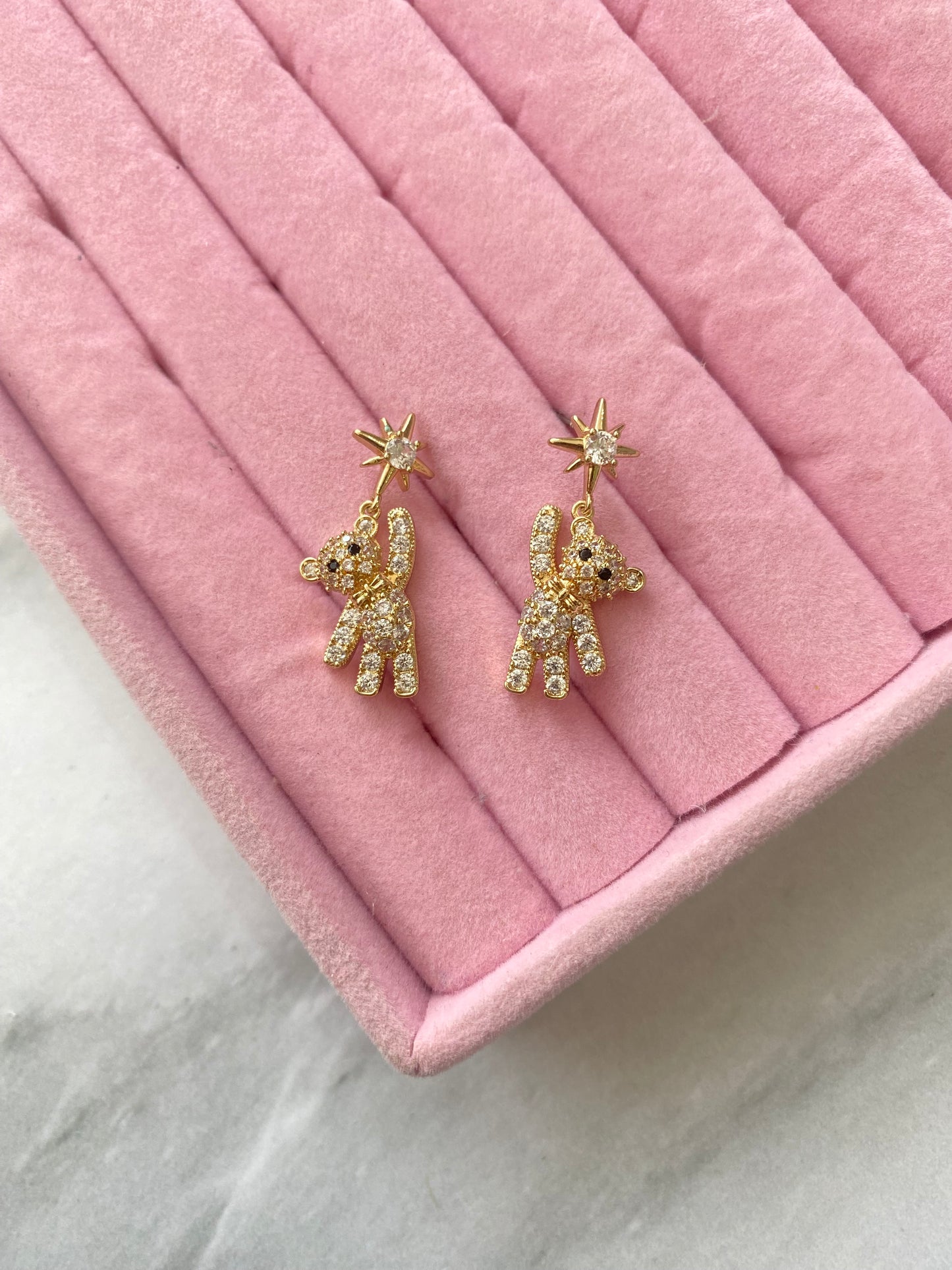 ARETES DE OSITO CON CIRCONITAS