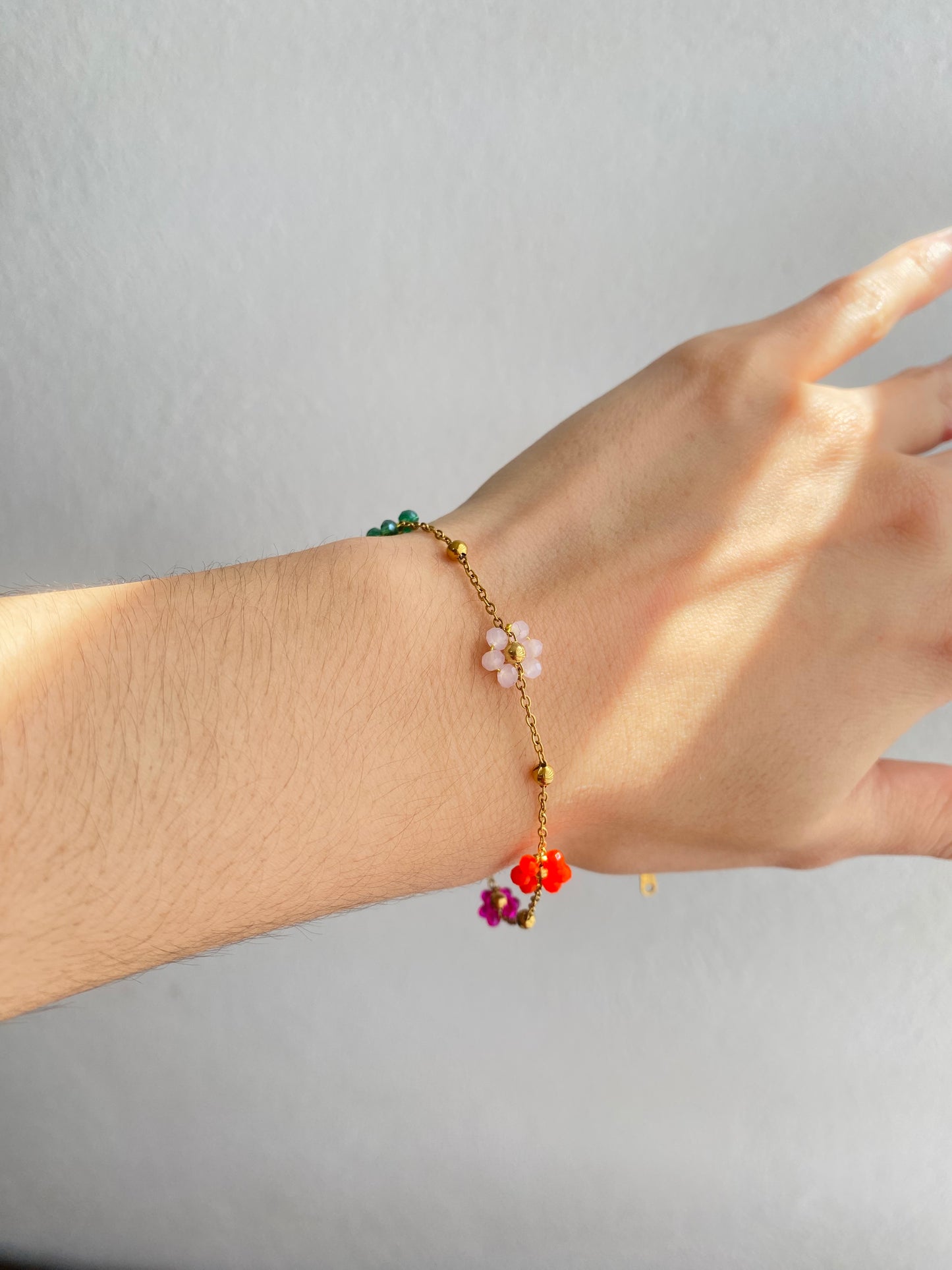 PULSERA FLORES AC INOX