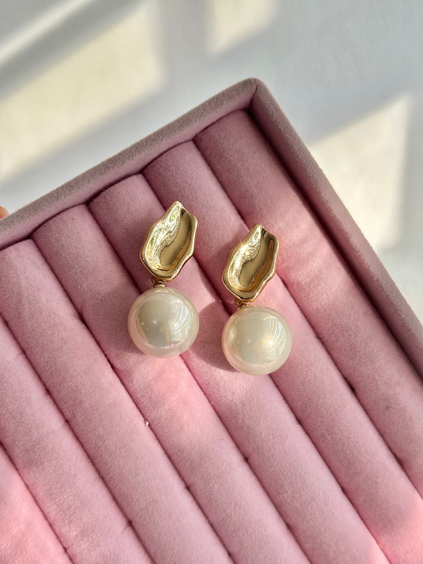 ARETES PERLA ESTILO VINTAGE