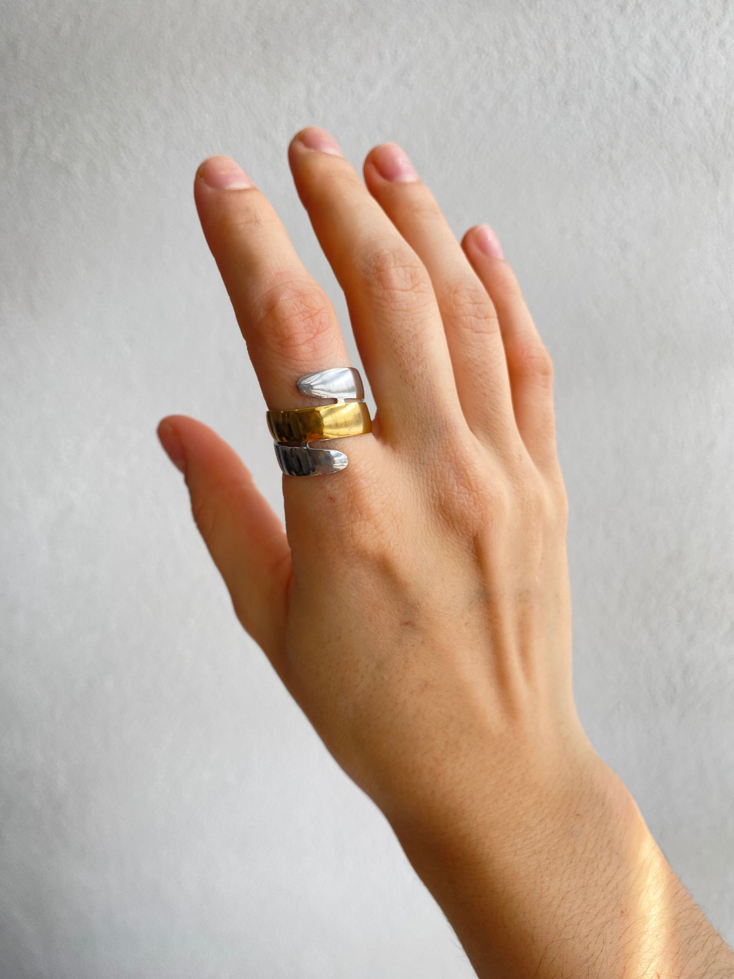 ANILLO ESPIRAL BICOLOR AC INOX