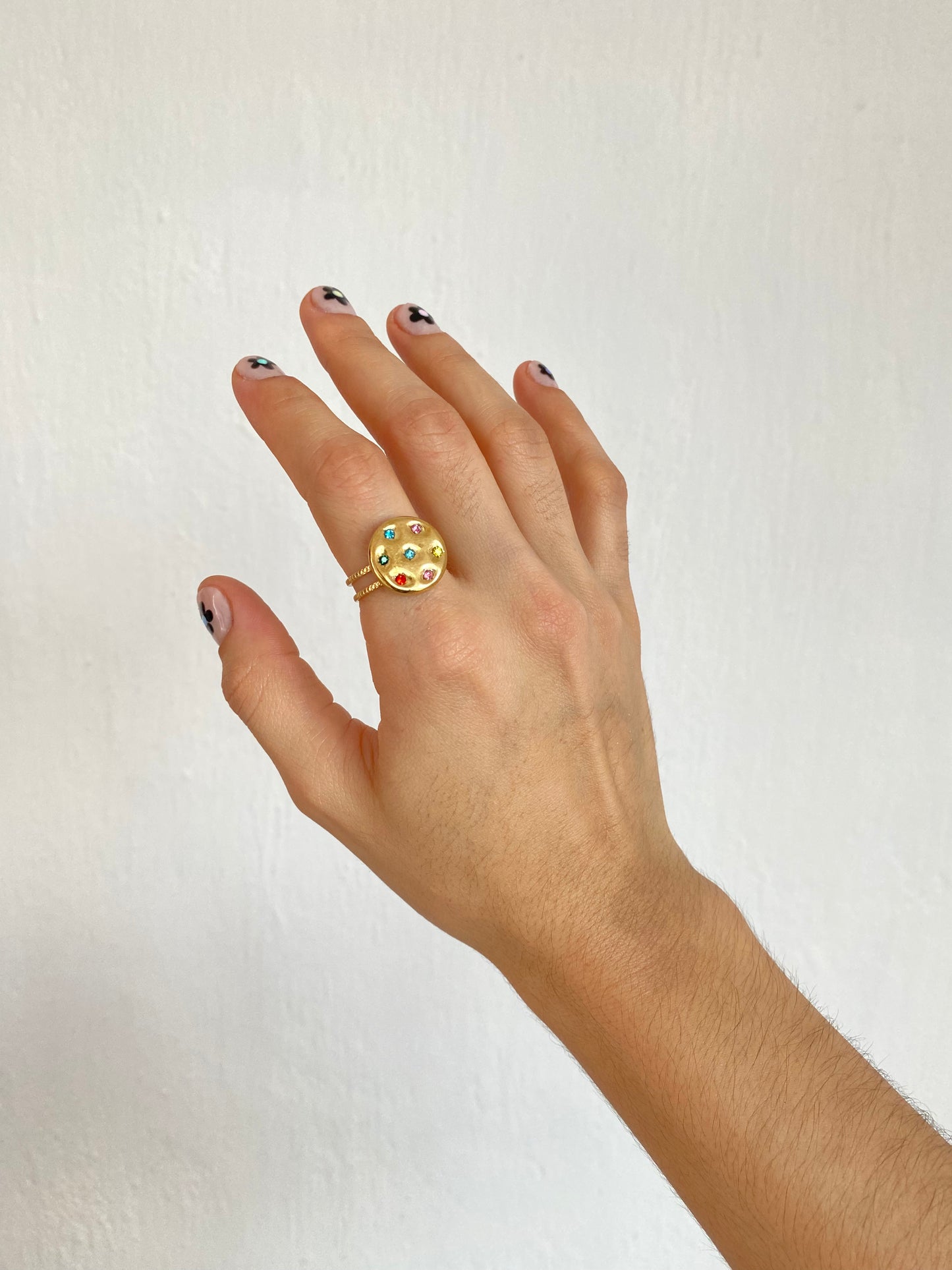 ANILLO REDONDO BRILLANTES AC INOX