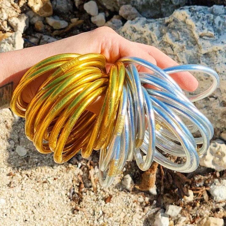 SET JELLY BRACELET DORADO