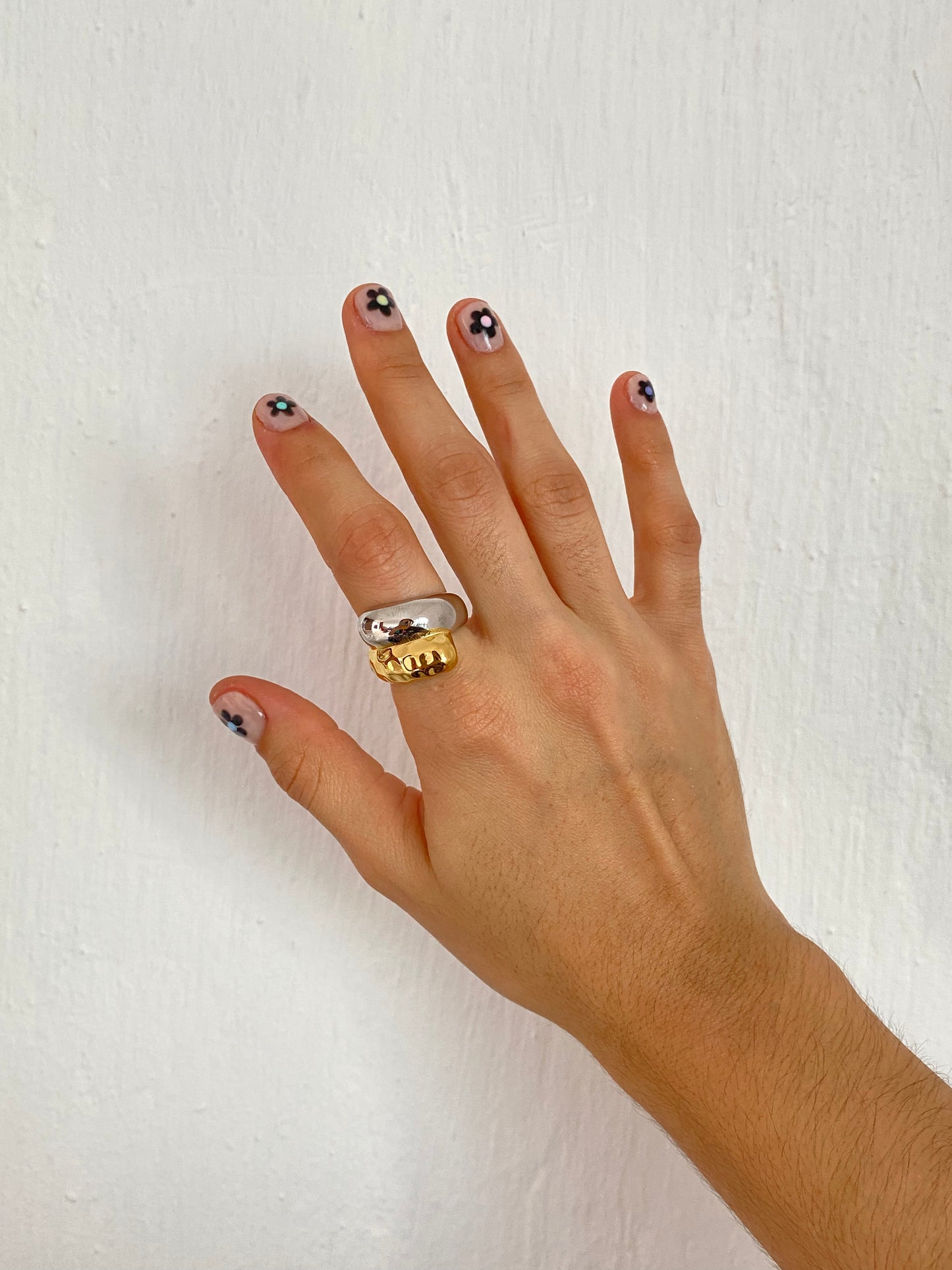 ANILLO CHUNKY BICOLOR ACERO INOX