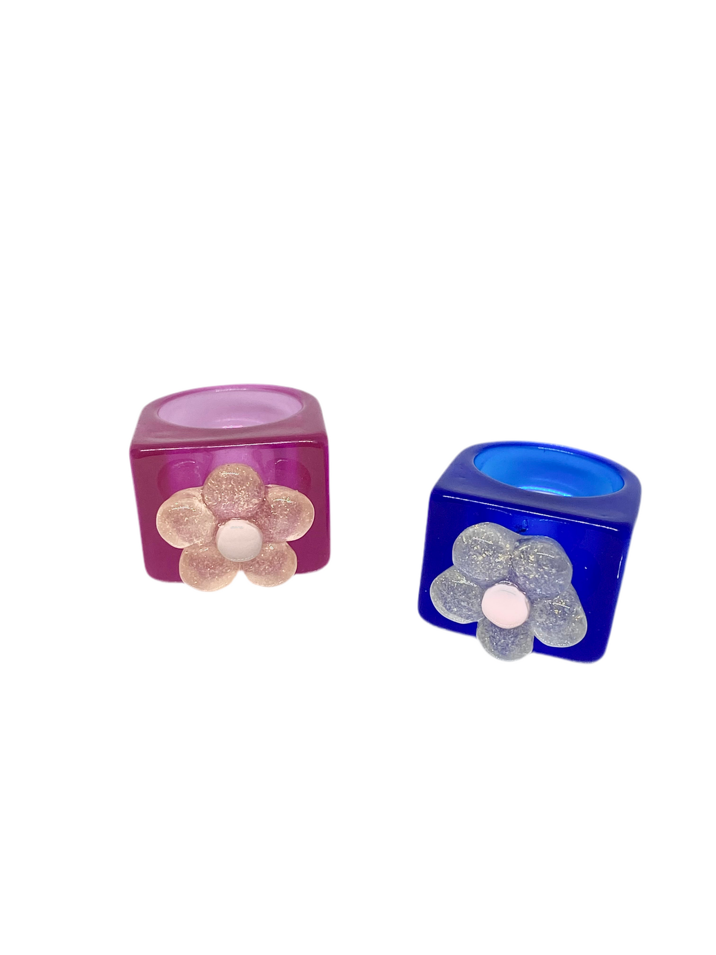 ANILLO FLOR ACRILICO