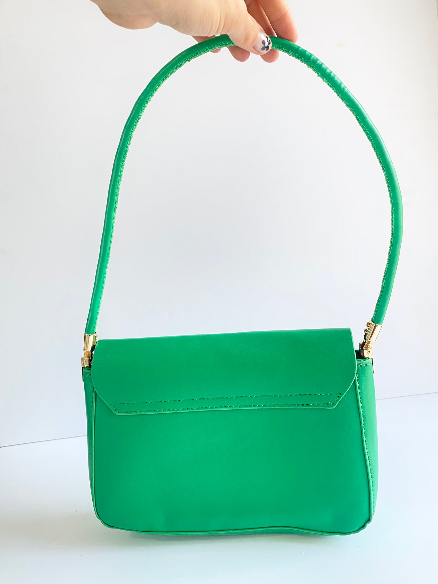 BOLSO DE MANO VERDE
