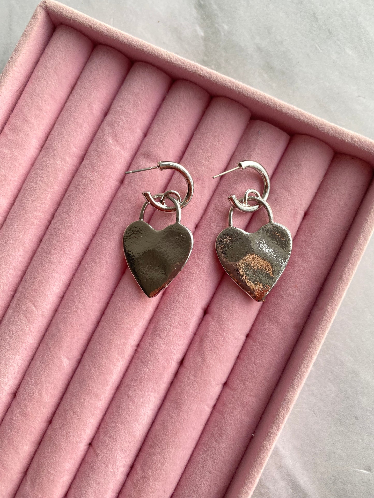 HOOPS CORAZON PLATA