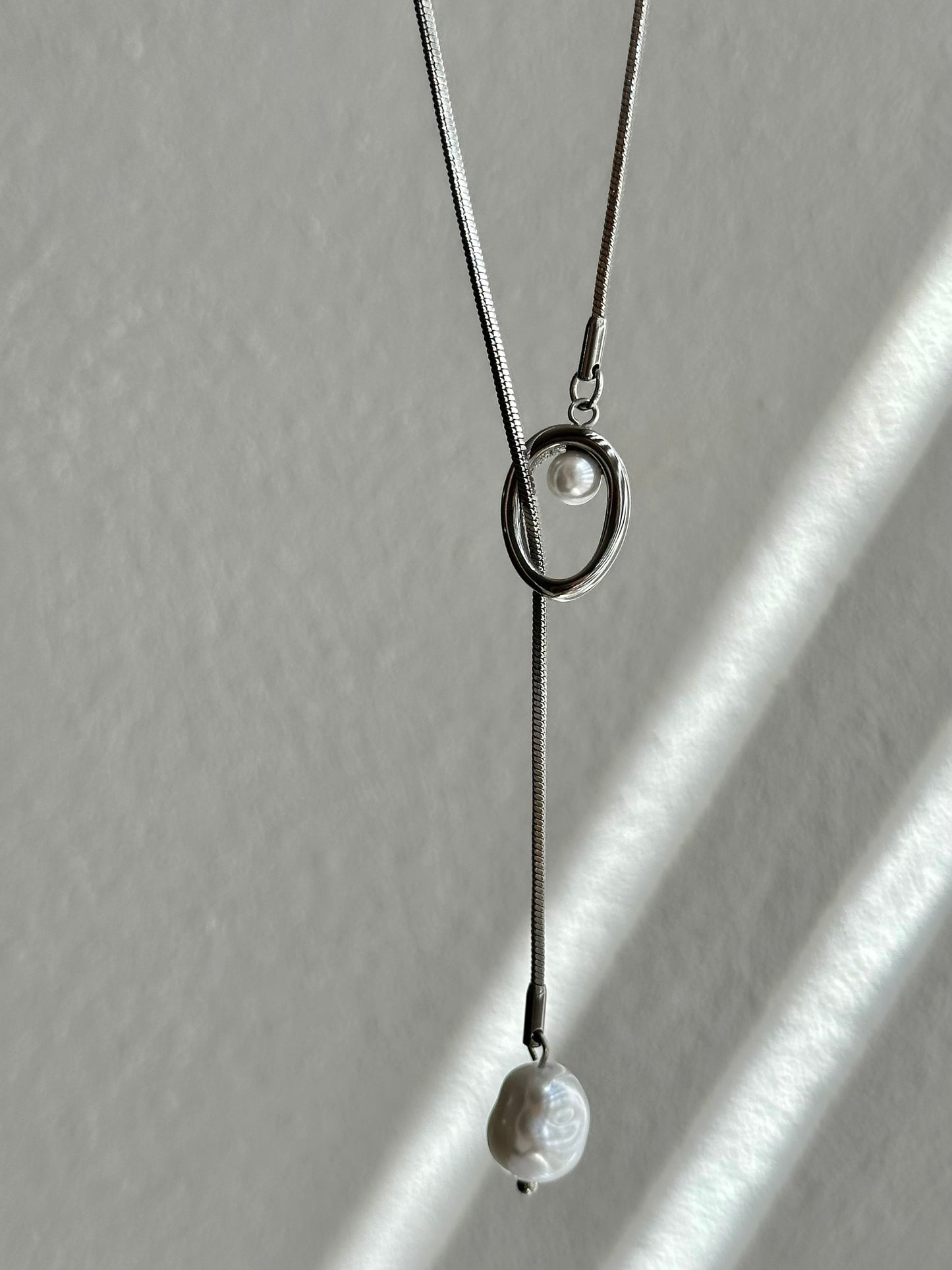 COLLAR LARGO PERLA AC INOX