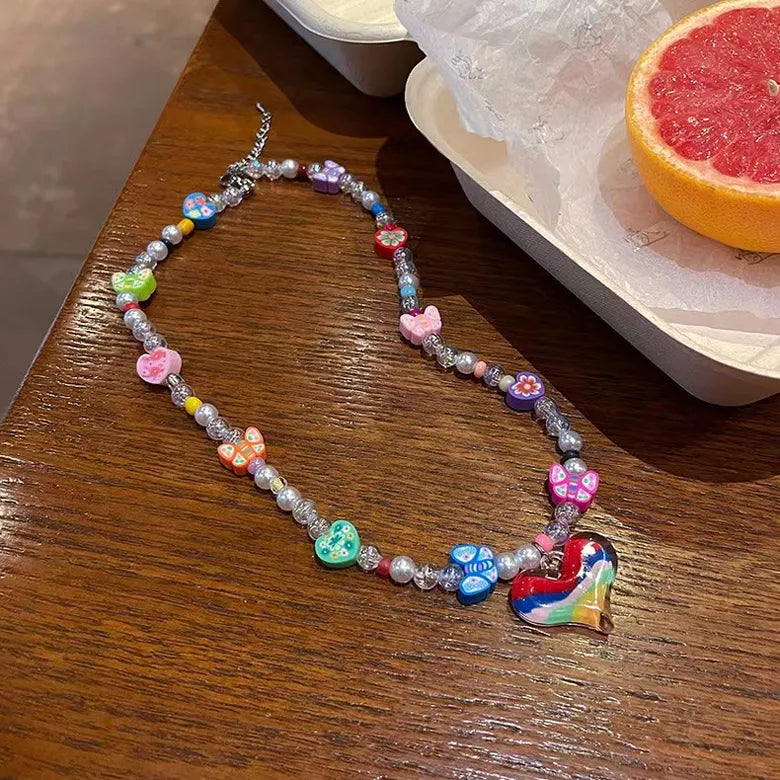 COLLAR CUENTAS COLORES