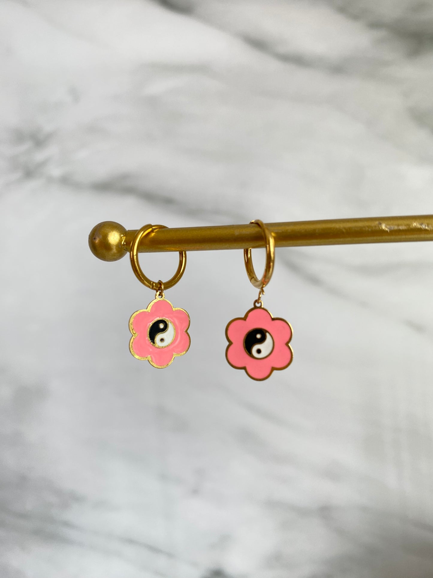 HOOPS FLOR YING YANG ACERO INOX