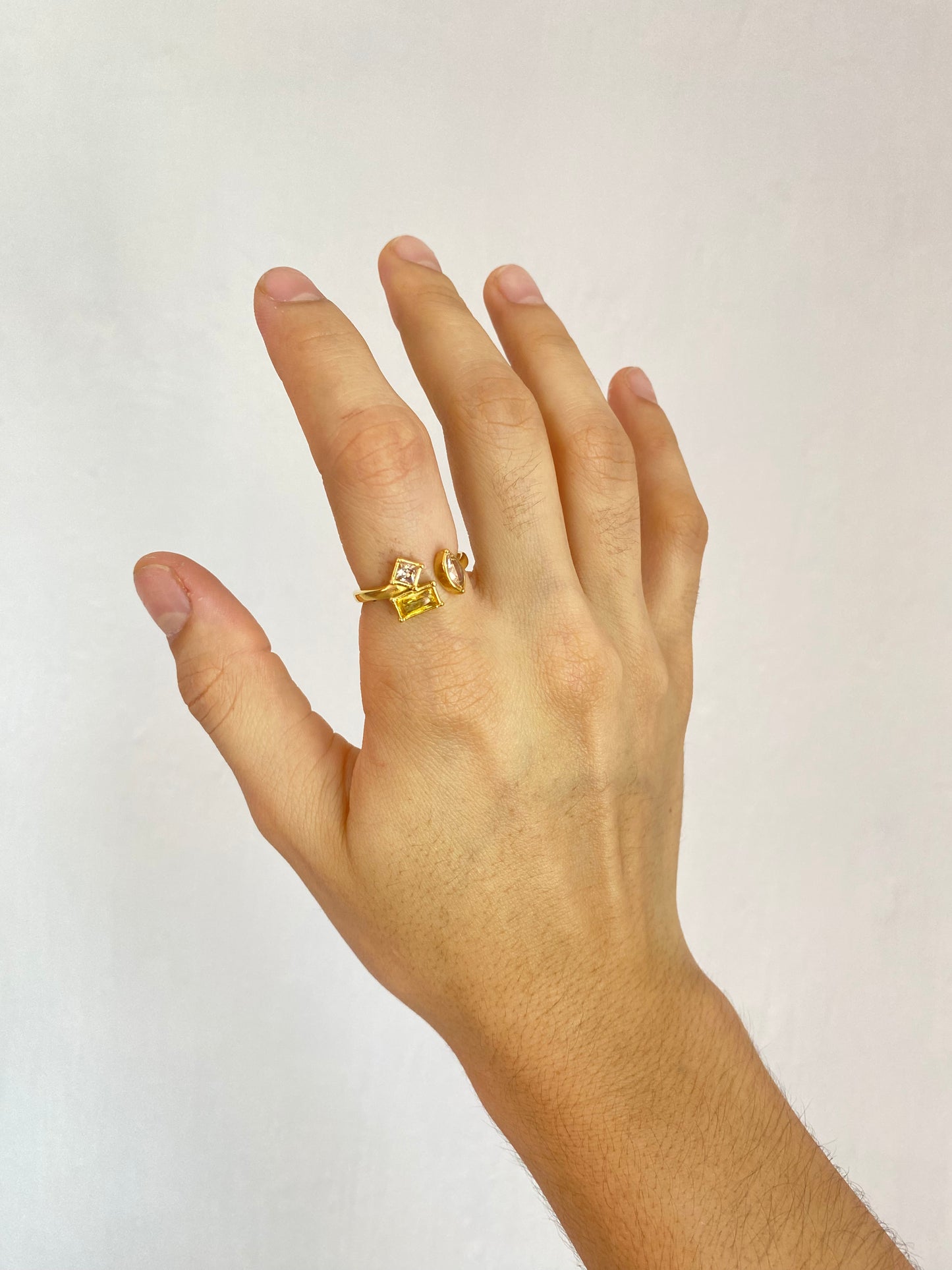 ANILLO TRES PIEDRAS AC INOX