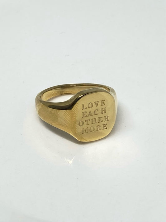 ANILLO ‘LOVE EACH OTHER’ AC INOX