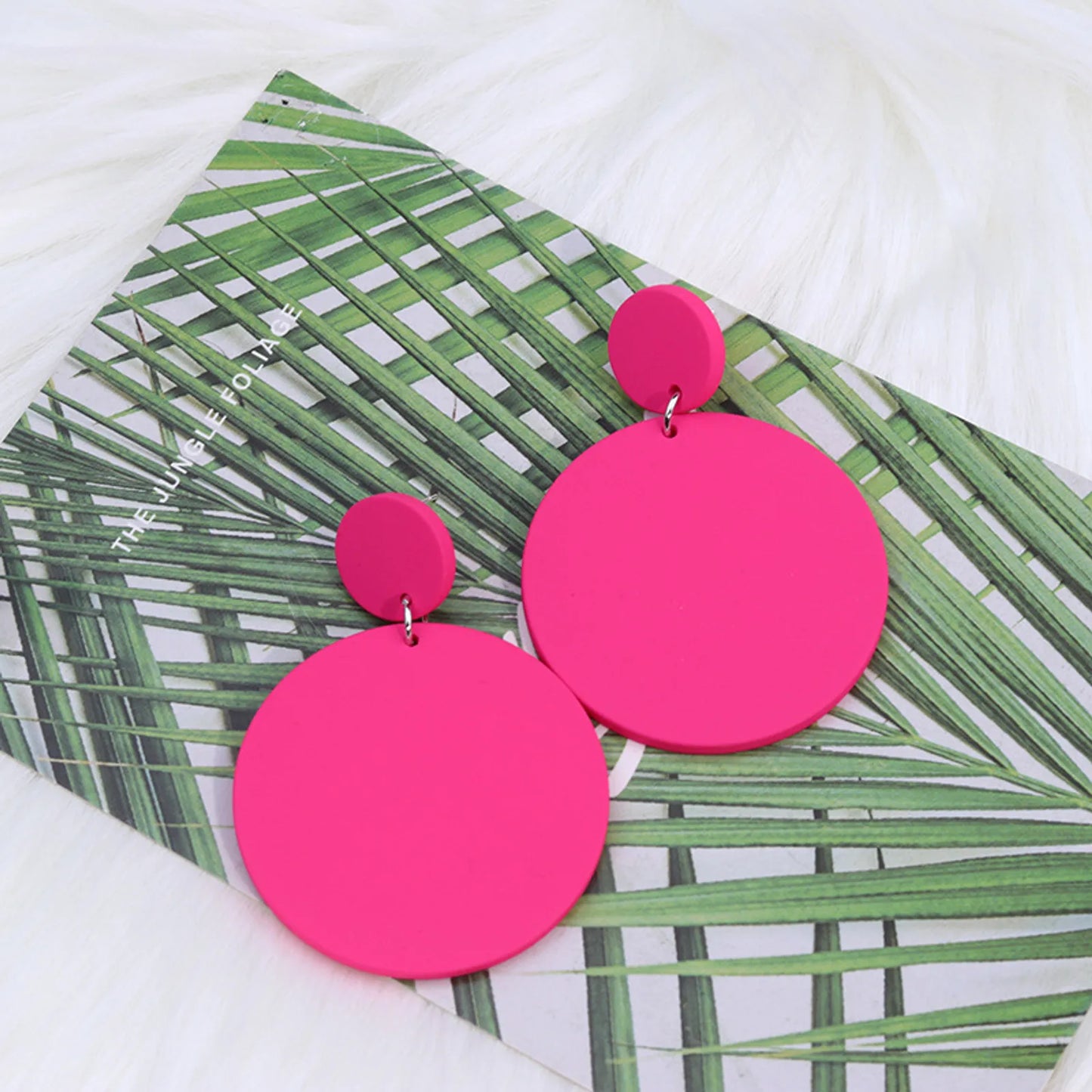 ARETES REDONDOS ROSA