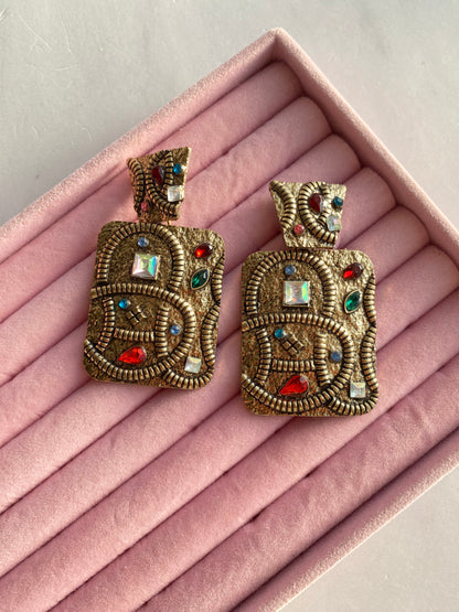 ARETES LARGOS ESTILO VINTAGE