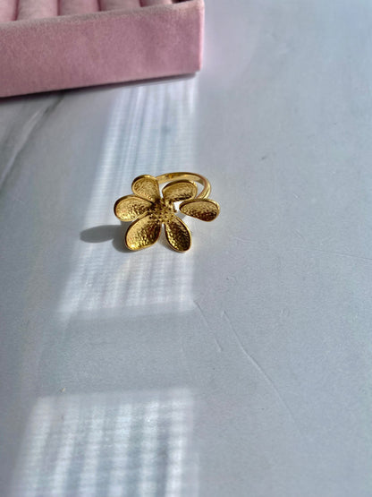 ANILLO FLOR PETAL AC INOX