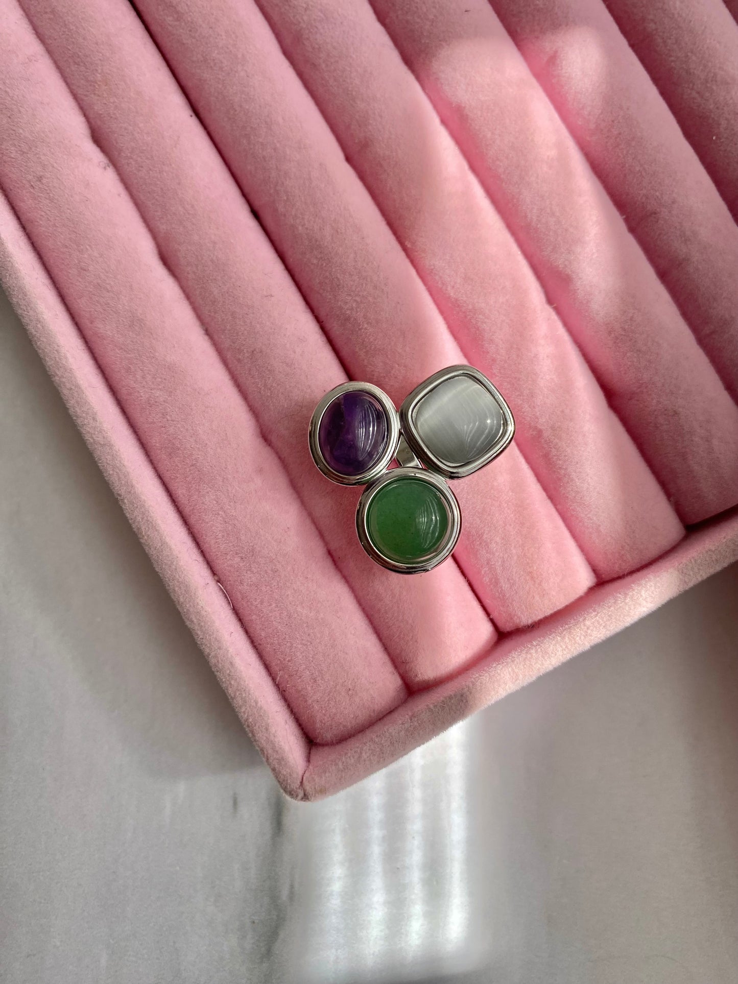 ANILLO PIEDRAS AC INOX