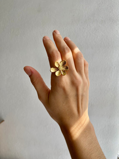 ANILLO FLOR PETAL AC INOX