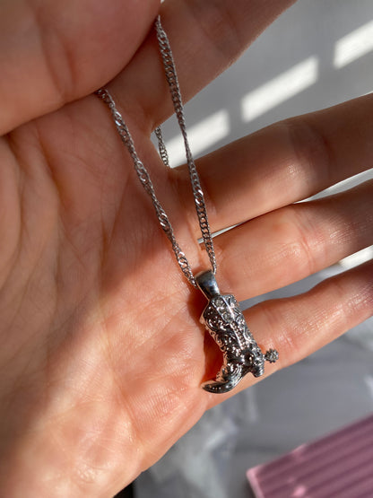 COLLAR BOTA PLATA AC INOX