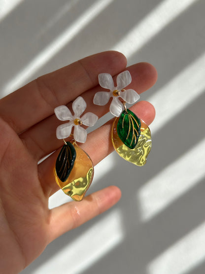 ARETES FLOR LIMÓN