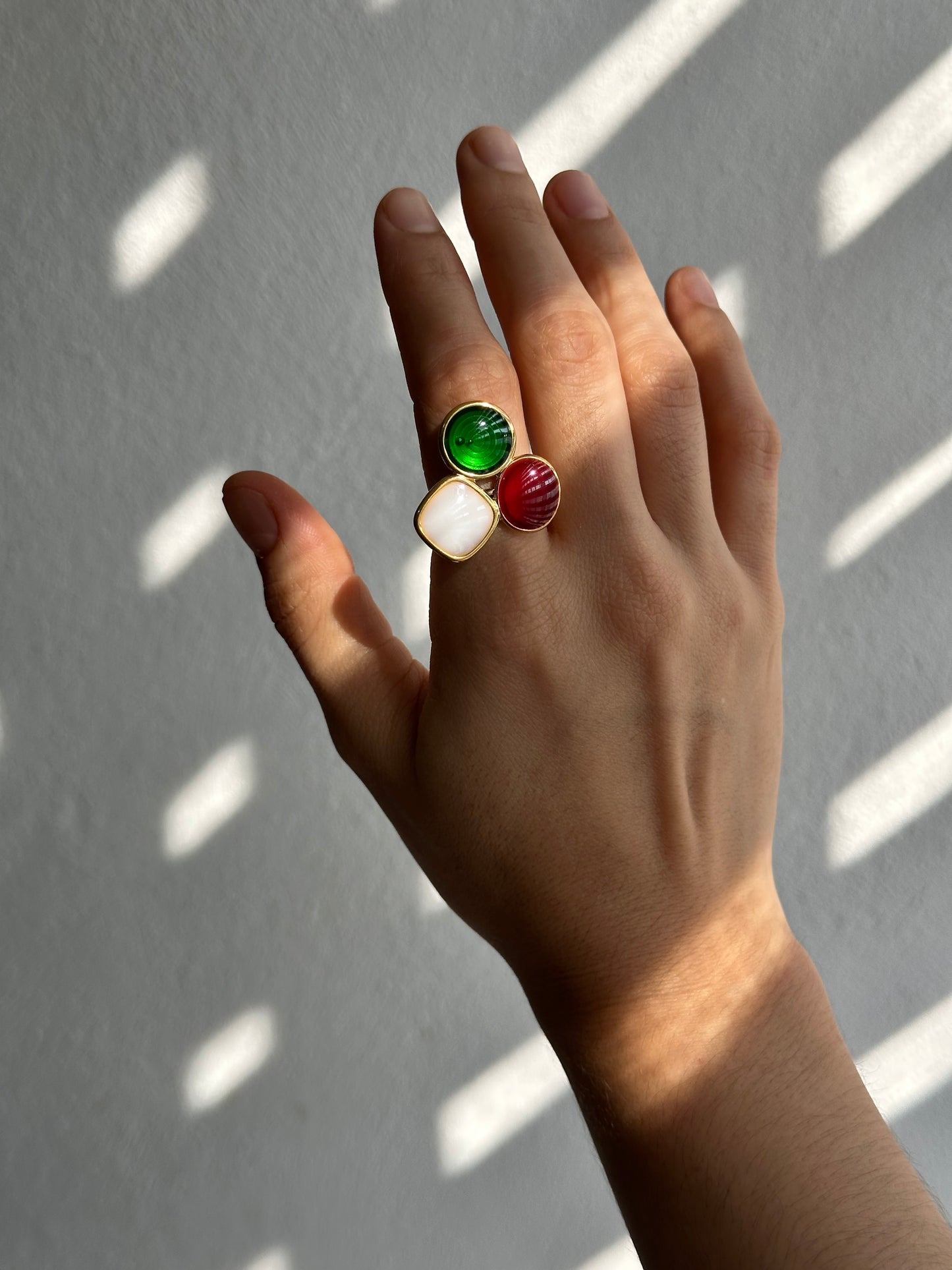 ANILLO 3 PIEDRAS AC INOX