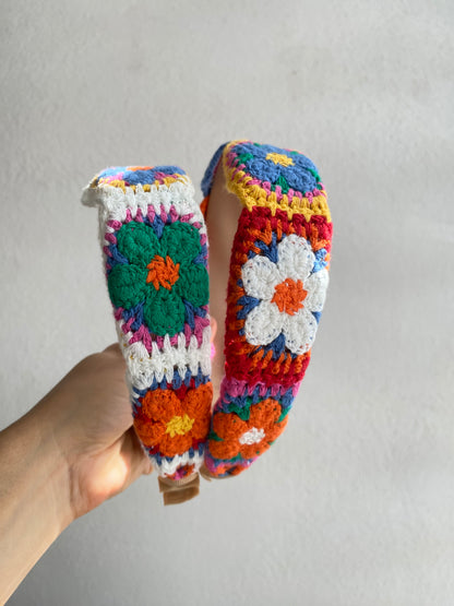 DIADEMA TEJIDA DE COLORES