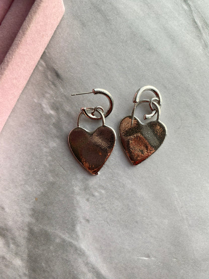 HOOPS CORAZON PLATA