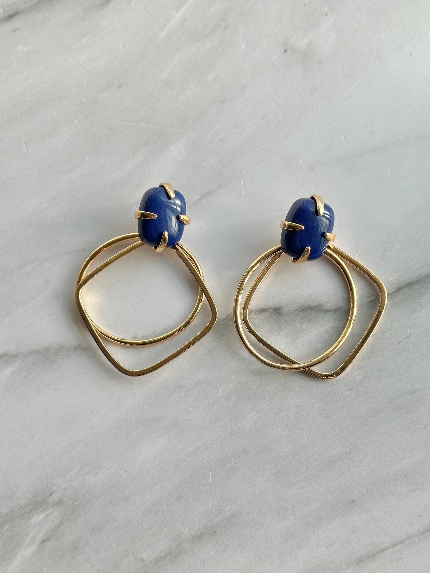 ARETES AROS CON PIEDRA