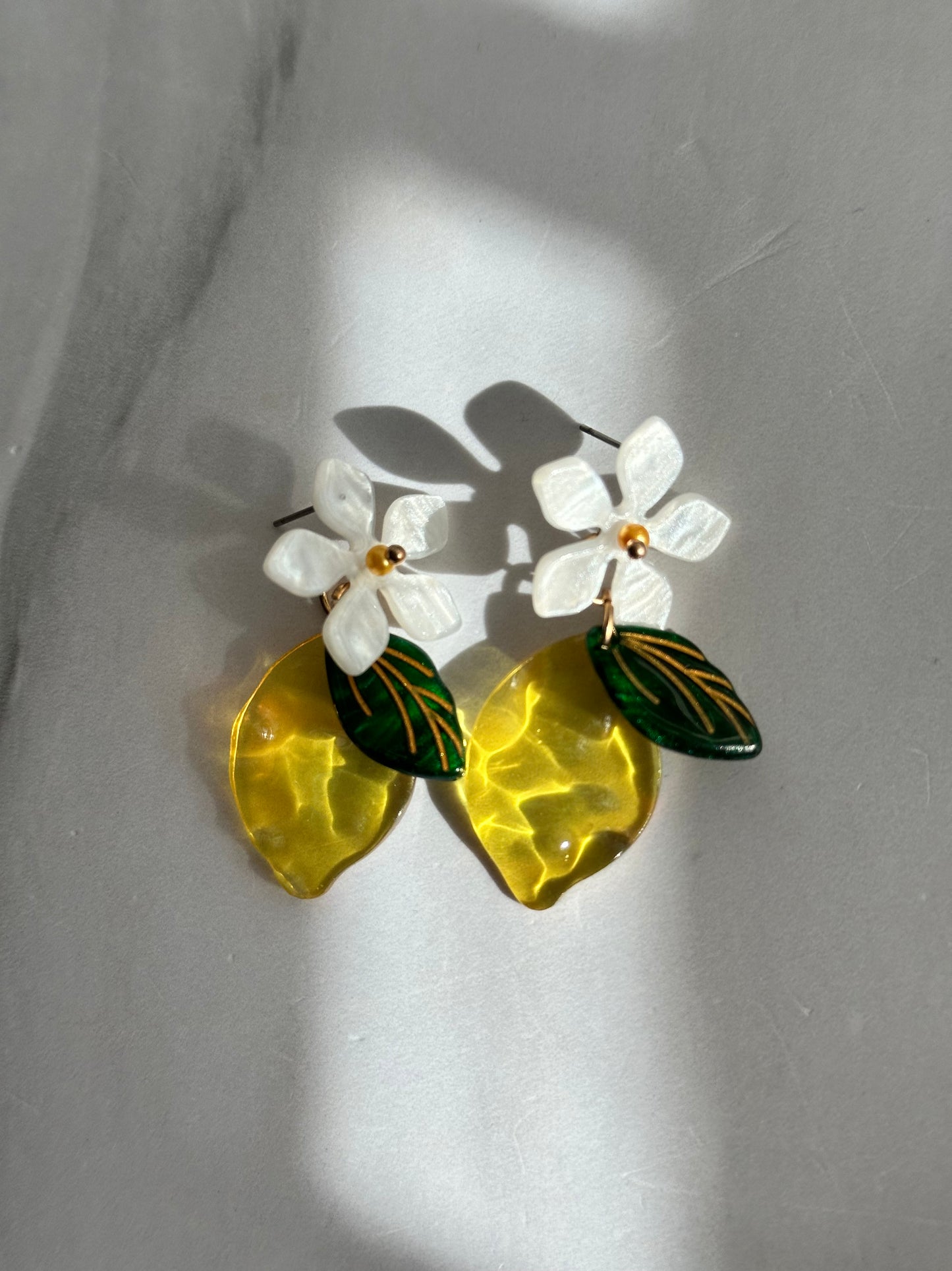ARETES FLOR LIMÓN