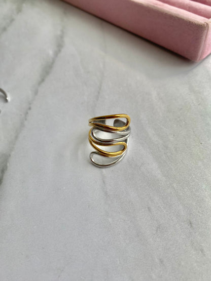 ANILLO BICOLOR AC INOX