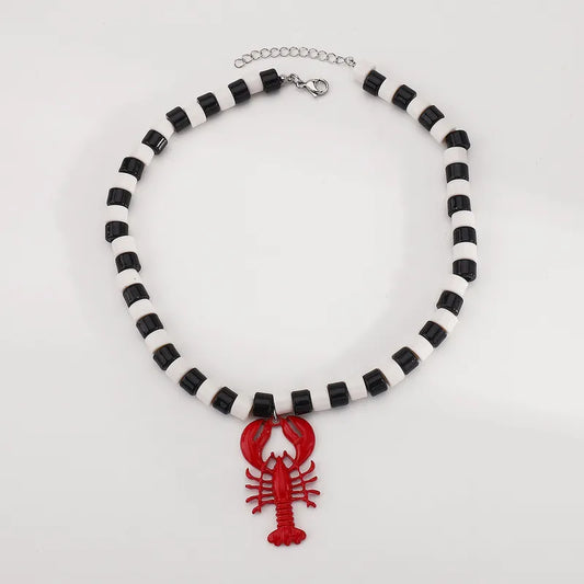 Collar langosta de cuentas