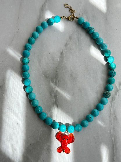COLLAR TURQUESA LANGOSTA