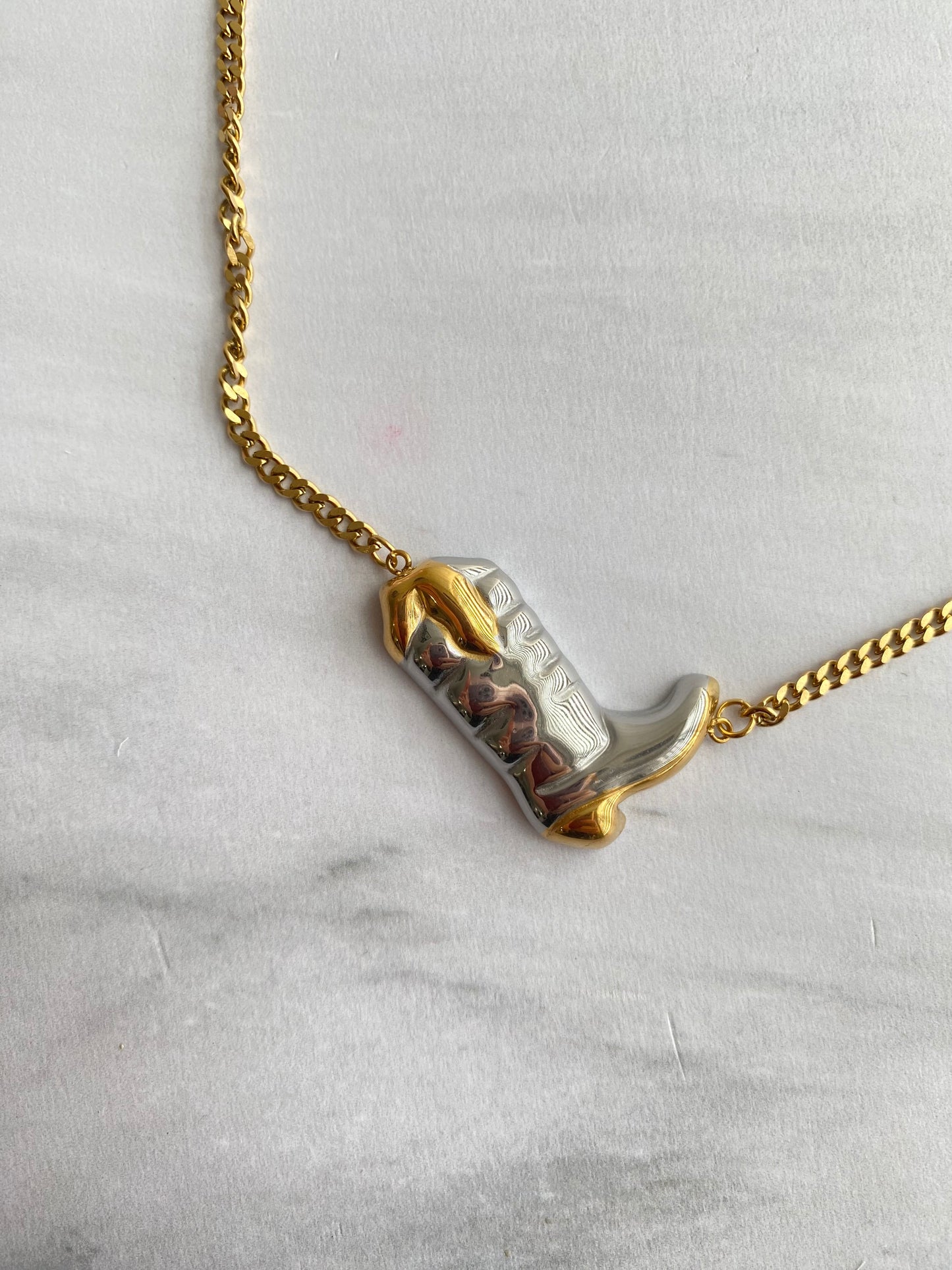 COLLAR BOTA BICOLOR AC INOX