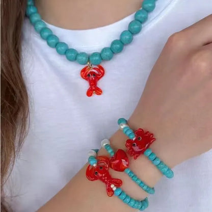 COLLAR TURQUESA LANGOSTA