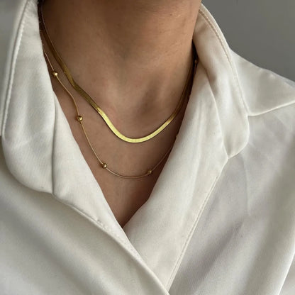 COLLAR DOBLE ACERO INOX