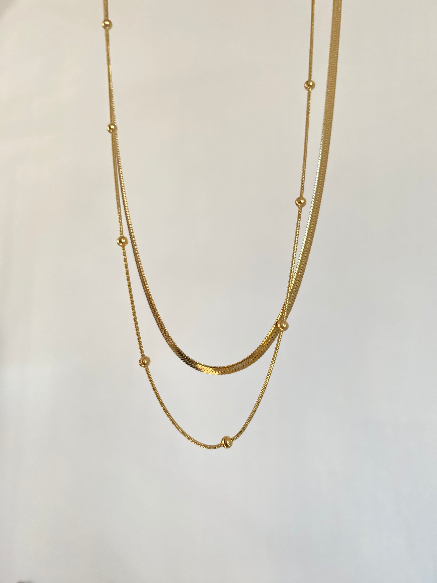 COLLAR DOBLE ACERO INOX