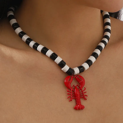 Collar langosta de cuentas