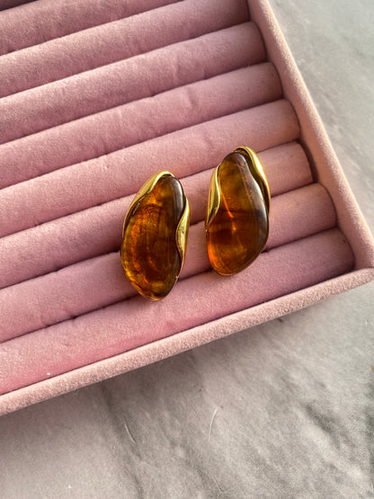 ARETES GEOMÉTRICOS ÁMBAR