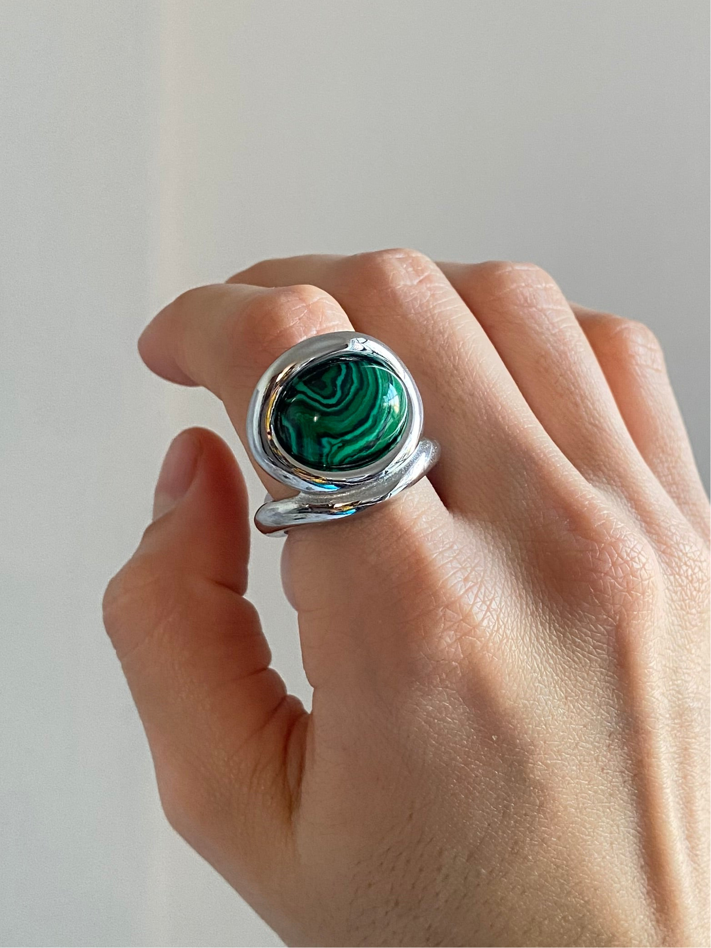 ANILLO CHUNKY PIEDRA AC INOX