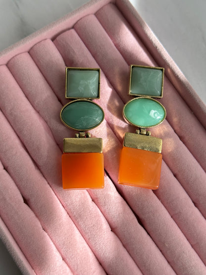 ARETES COLOR BLOCK
