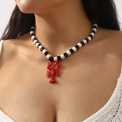 Collar langosta de cuentas