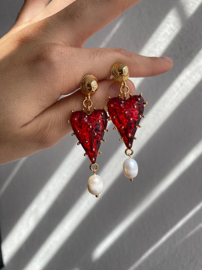 ARETES ALICIA DE CORAZON