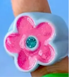 ANILLOS FLOR ACRILICO
