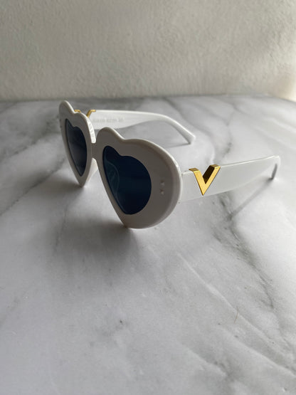 LENTES CORAZÓN BLANCO