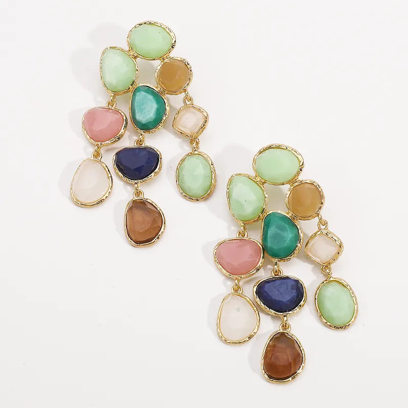 ARETES LARGOS PIEDRAS