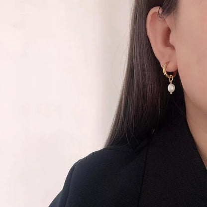 HOOPS CON PERLA AC INOX