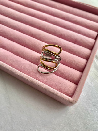 ANILLO BICOLOR AC INOX