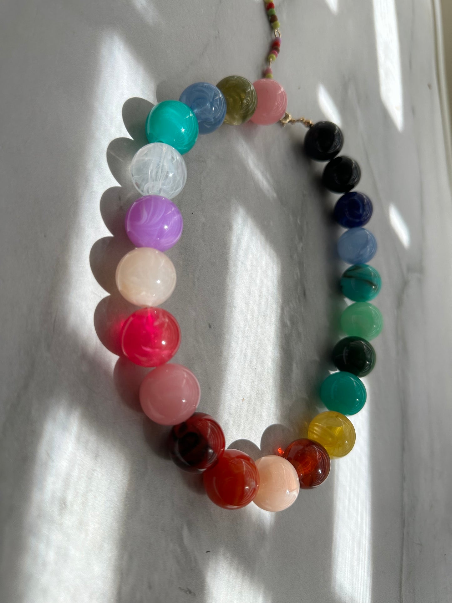 COLLAR CHUNKY CUENTAS COLORES