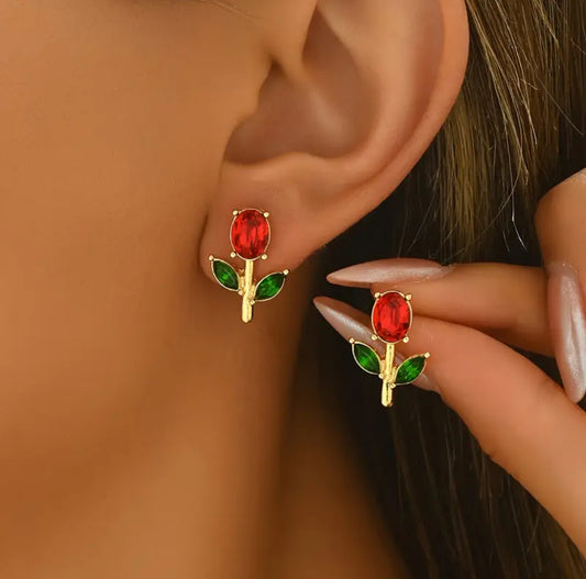 BROQUELES TULIPÁN ROJO