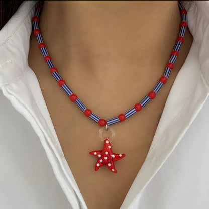 COLLAR ESTRELLA VIDRIO