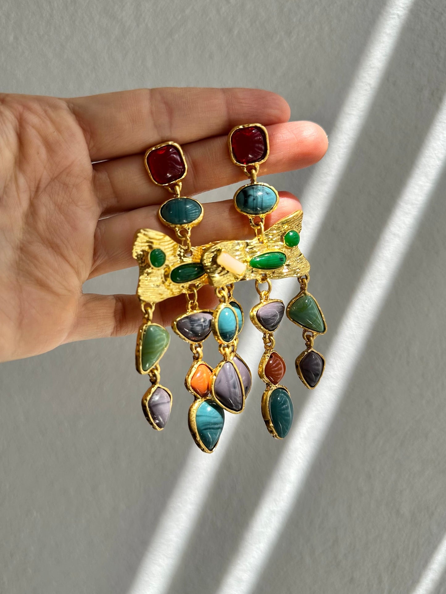 ARETES LARGO ESTILO VINTAGE